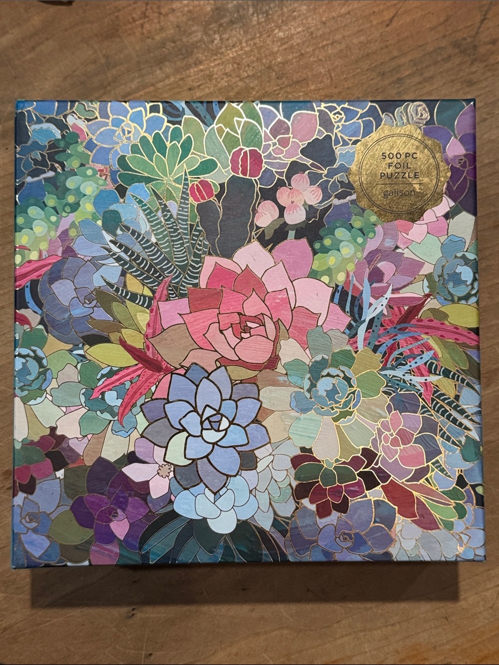 Puzzle - Succulent Mosaic - 500 piece foil puzzle